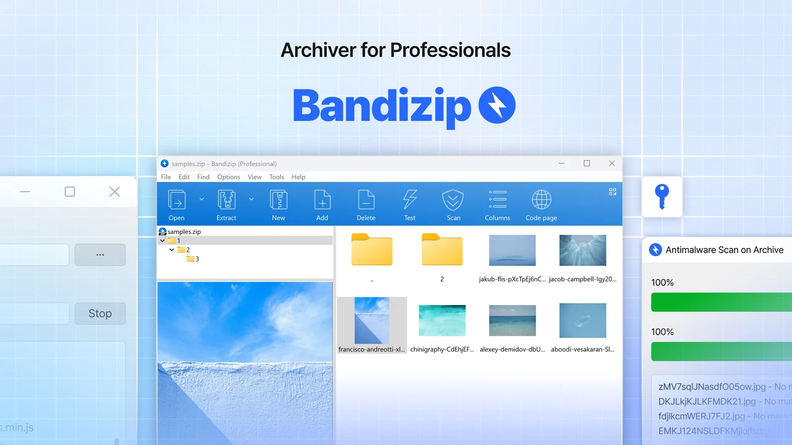 Bandizip — скриншот 1 для Windows