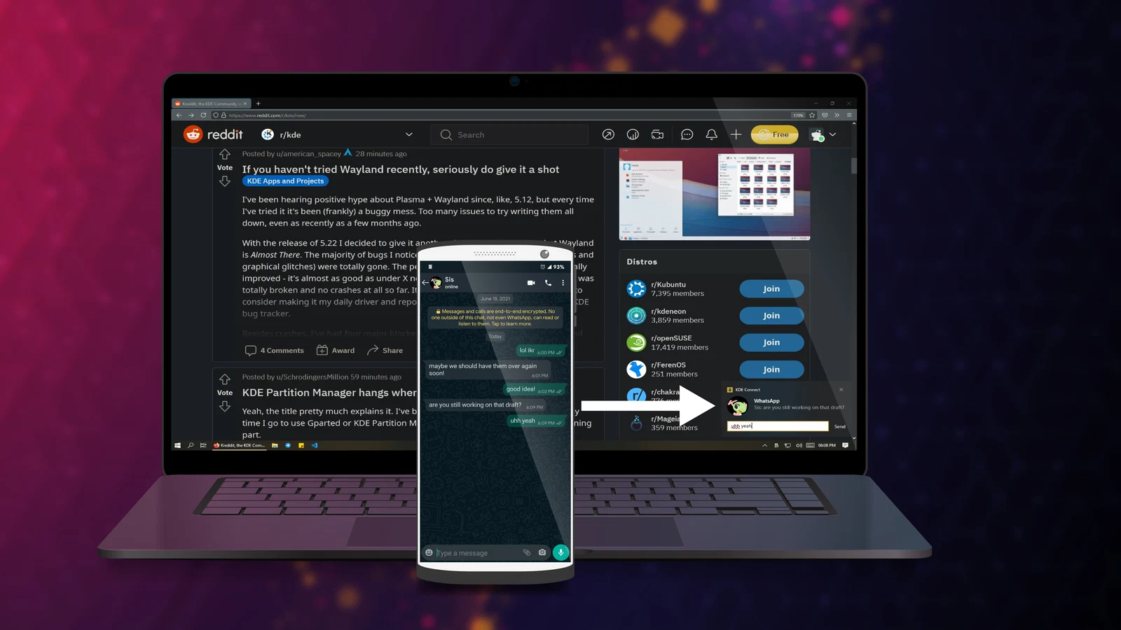 KDE Connect — скриншот 1 для Windows