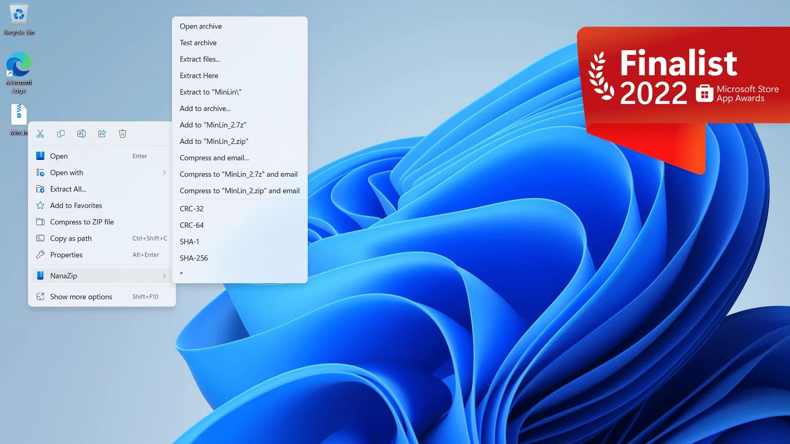NanaZip — скриншот 1 для Windows