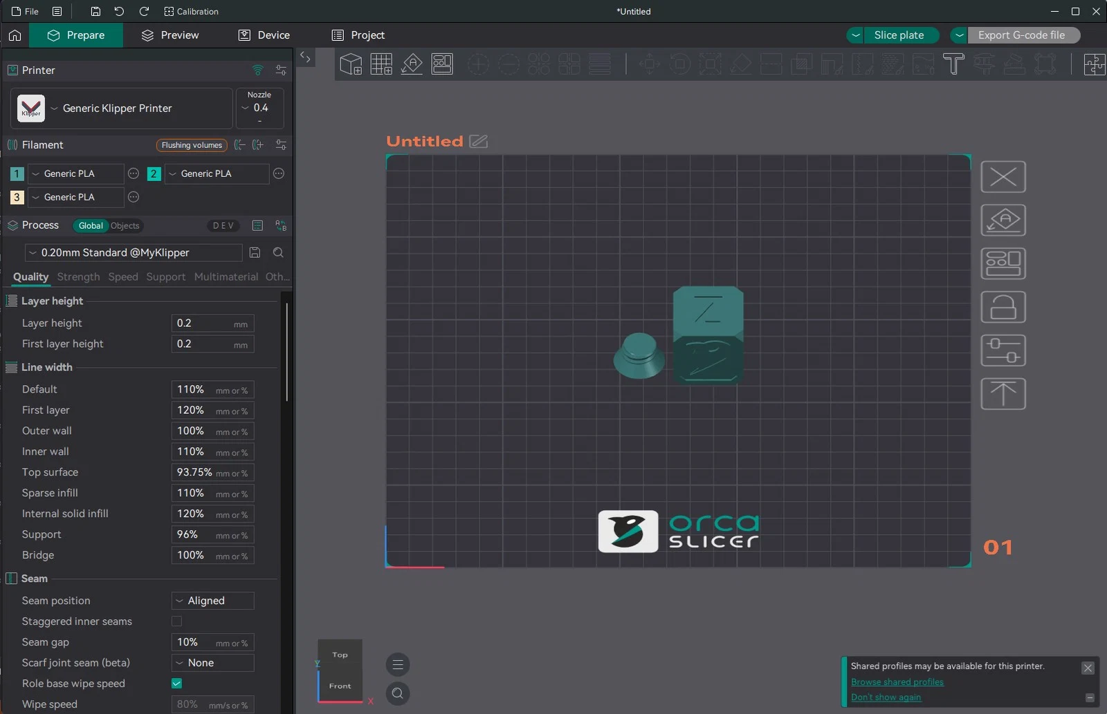 OrcaSlicer — скриншот 1 для Windows