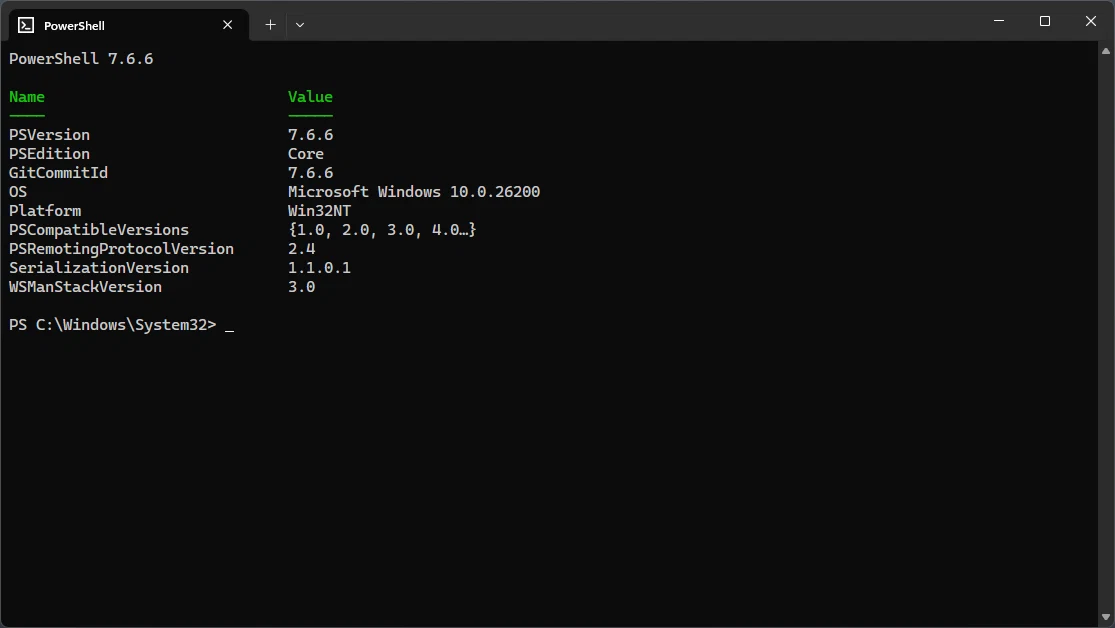 PowerShell — скриншот 1 для Windows